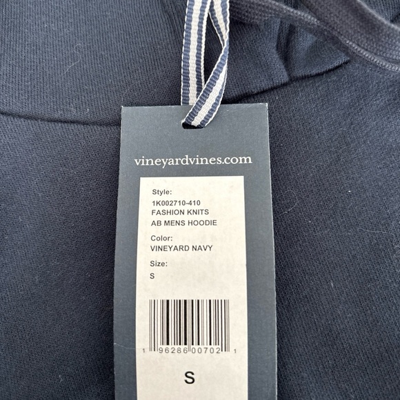 Vineyard Vines Long Sleeve Hoodie Men's S Blue Sown Graphic - Picture 5 of 5